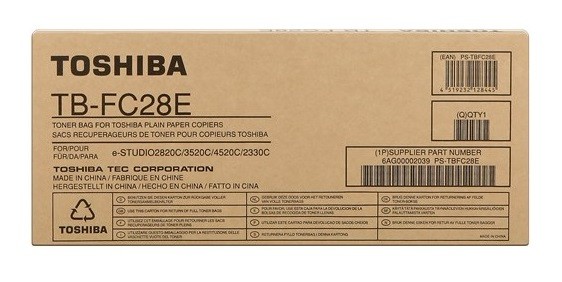 

Бункер отработанного тонера Toshiba TB-FC28E для Toshiba e-Studio 2040CSE/2540CSE/3040CSE/354 (6AG00002039), TB-FC28E