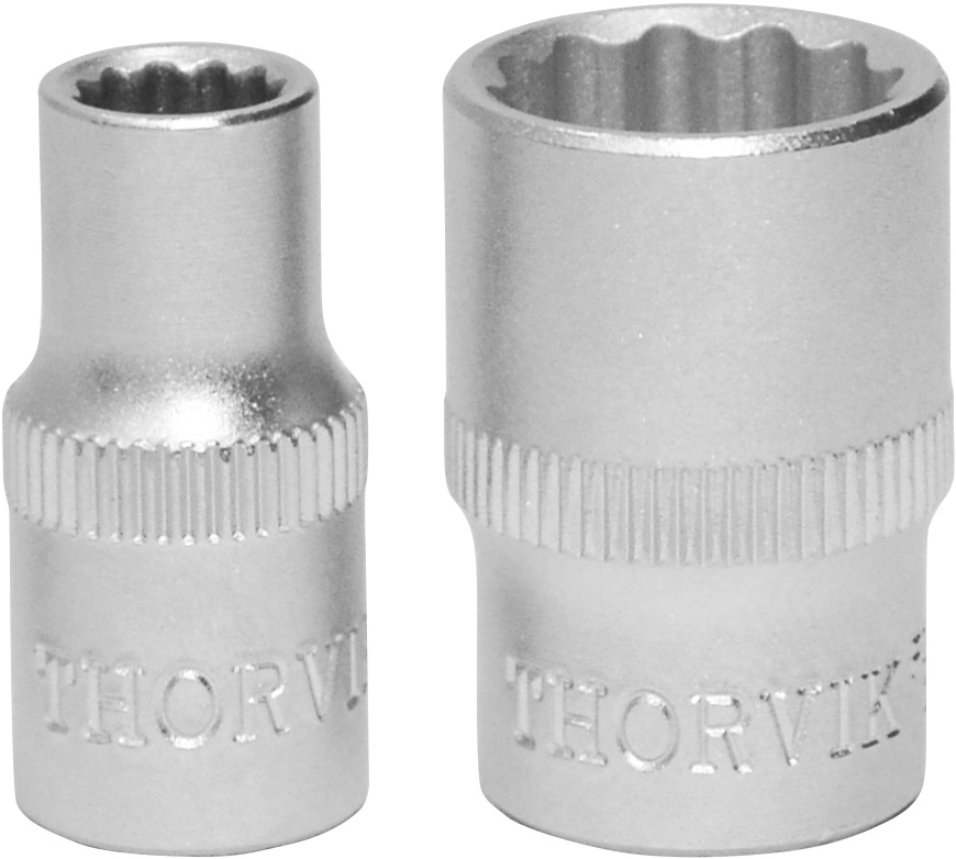 

Головка торцевая Thorvik, 12-гранная, 5мм, 1/4", высота 25мм (FS21405)