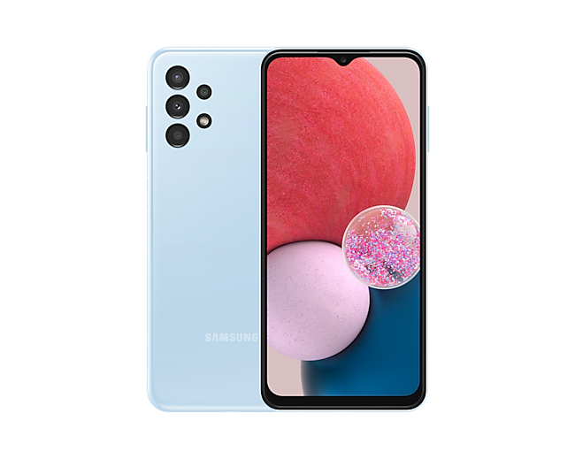 

Смартфон Samsung Galaxy A13, 6.6" 1080x2408 PLS, Samsung Exynos 850, 4Gb RAM, 64Gb, 3G/4G, NFC, Wi-Fi, BT, 4xCam, 2-Sim, 5000 мА⋅ч, USB Type-C, Android 12, голубой (SM-A135FLBVSKZ), Galaxy A13