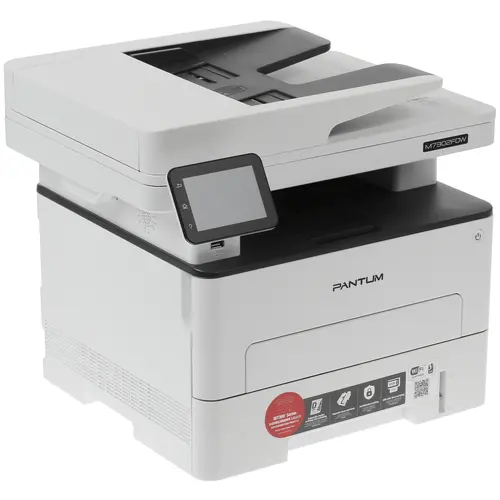 

МФУ лазерный Pantum M7302FDW, A4, ч/б, 33стр/мин (A4 ч/б), 1200x1200 dpi, дуплекс, сетевой, Wi-Fi, USB (M7302FDW), M7302FDW