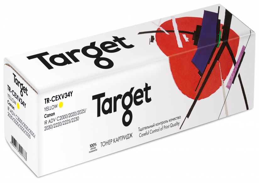 

Картридж лазерный Target TR-CEXV34Y (C-EXV34Y), желтый, 19000 страниц, совместимый для Canon IR ADV-C2020/2025/2030/2220/2225/2230 с чипом