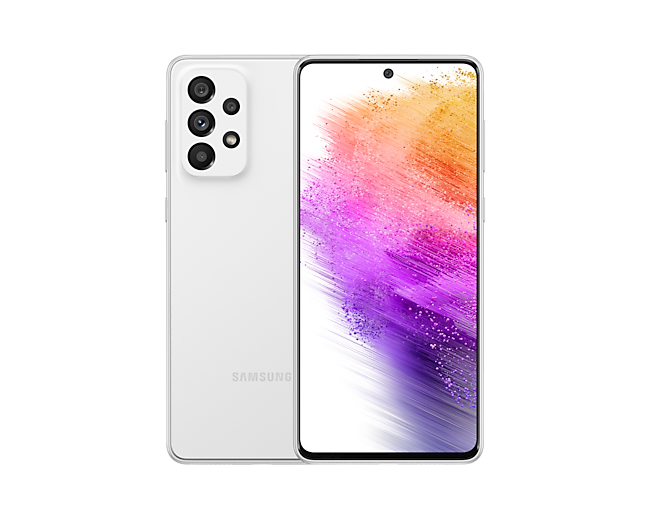 

Смартфон Samsung Galaxy A73 5G, 6.7" 1080x2400 Super AMOLED Plus, Qualcomm Snapdragon 778G, 6Gb RAM, 128Gb, 3G/4G/5G, NFC, Wi-Fi, BT, 4xCam, 2-Sim, 5000 мА⋅ч, USB Type-C, Android 12, белый (SM-A736BZWDSKZ), Galaxy A73 5G