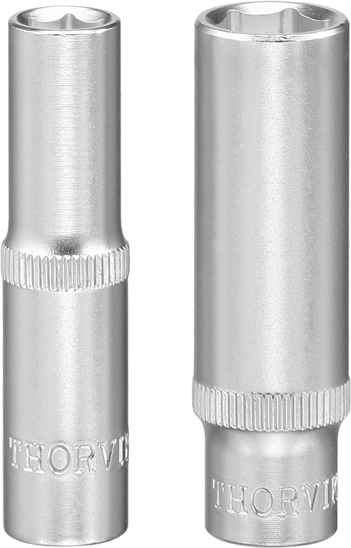 

Головка торцевая Thorvik, шестигранная, 15мм, 1/2", высота 77мм (FS11215)