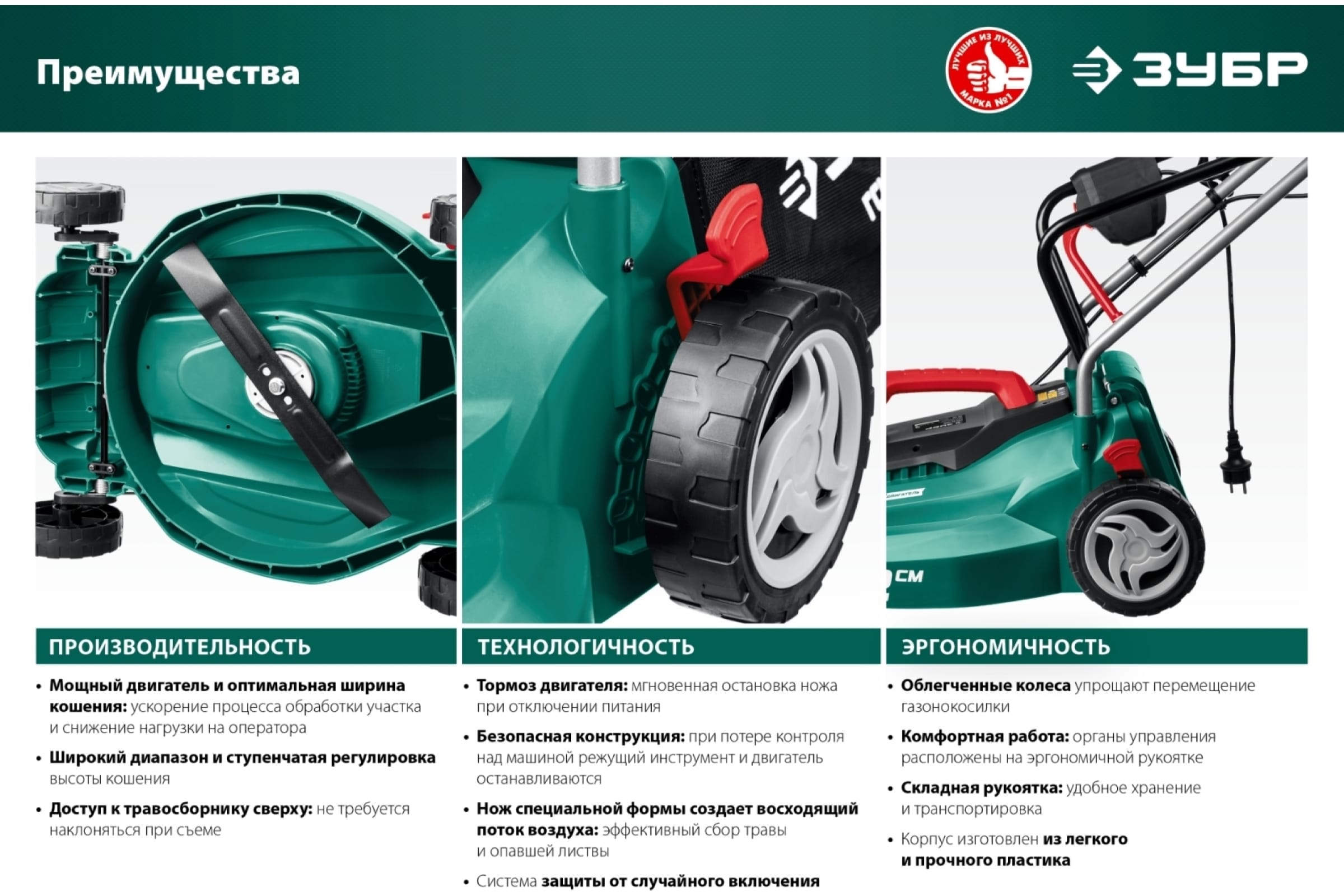 Колесная газонокосилка ЗУБР ГС-33-1310, электрическая, 1073426 купить по  цене 9690 руб в Новосибирске в интернет-магазине e2e4