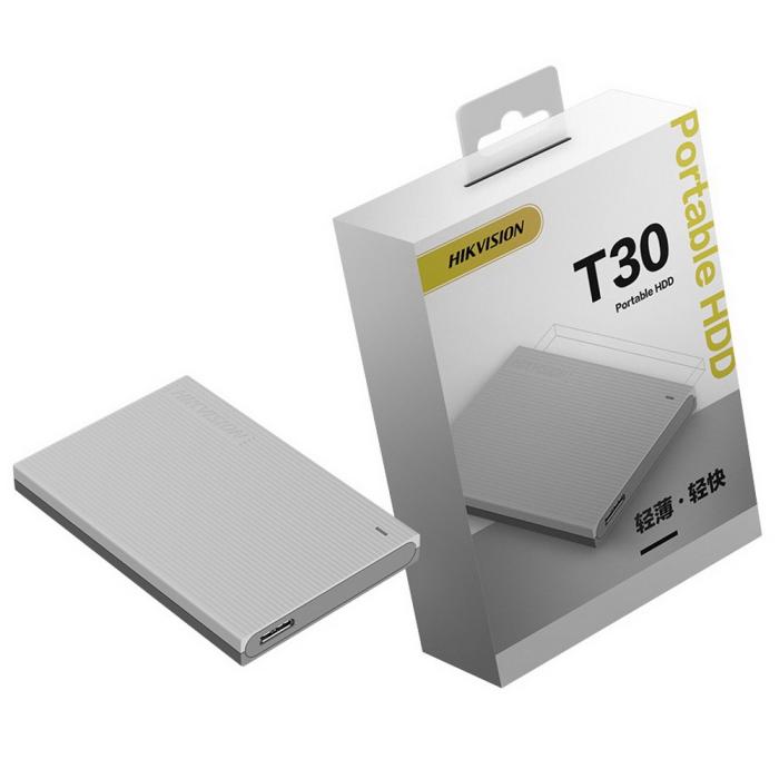 

Внешний жесткий диск (HDD) Hikvision 2Tb T30, 2.5", USB 3.0, серый (HS-EHDD-T30/HS-EHDD-T30(STD)/2T/Grey/OD), HS-EHDD-T30