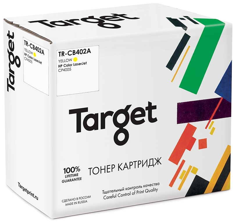 

Картридж лазерный Target TR-CB402A (642A/CB402A), желтый, 7500 страниц, совместимый для CLJ CP4005/CP4005DN/CP4005N с чипом