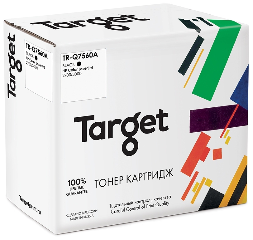 

Картридж лазерный Target TR-Q7560A (314A/Q7560A), черный, 6500 страниц, совместимый для CLJ 2700/2700n/3000/3000n/3000dn/3000dtn с чипом