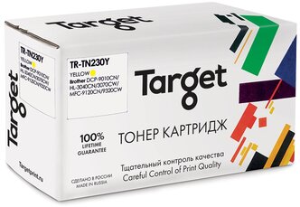 

Картридж лазерный Target TR-TN230Y (TN-230Y), желтый, 1400 страниц, совместимый для Brother DCP-9010CN, HL-3040CN/3070CW, MFC-9010/9120CN/9320CW с чипом