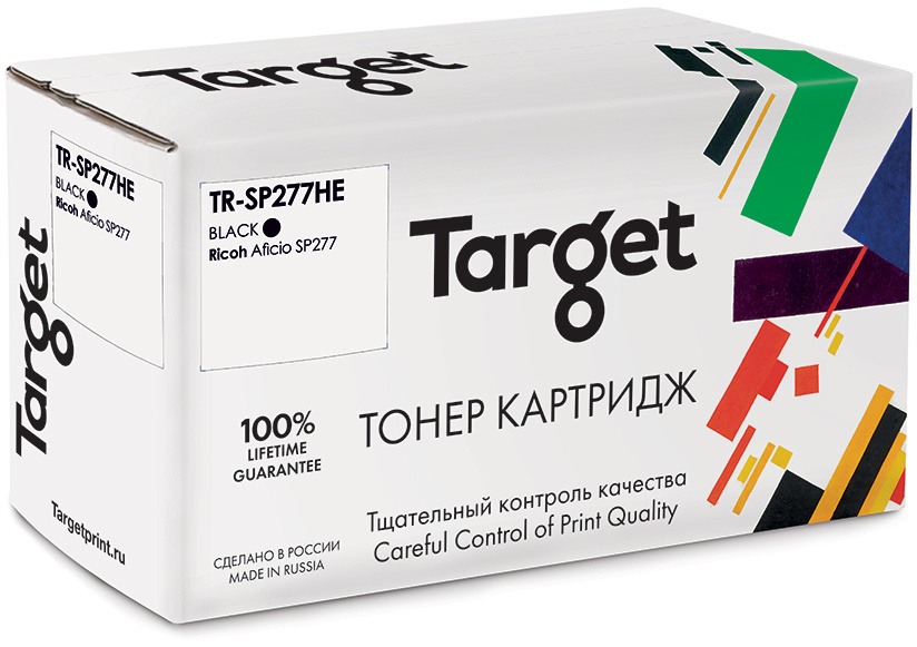 

Картридж лазерный Target TR-SP277HE (SP277HE), черный, 2600 страниц, совместимый для Ricoh Aficio SP 277NwX/ 277SFNwX/ 277SNwX с чипом