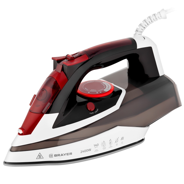 

Утюг Brayer 4005BR 2400Вт, 2м, белый/бордовый (4005BR), 4005BR
