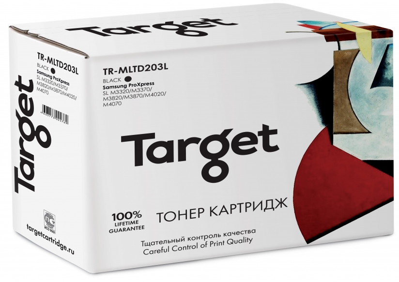 

Картридж лазерный Target TR-MLTD203L (MLT-D203L), черный, 5000 страниц, совместимый для Samsung SL-M3320/3370/3820/3870/4020/4070 с чипом