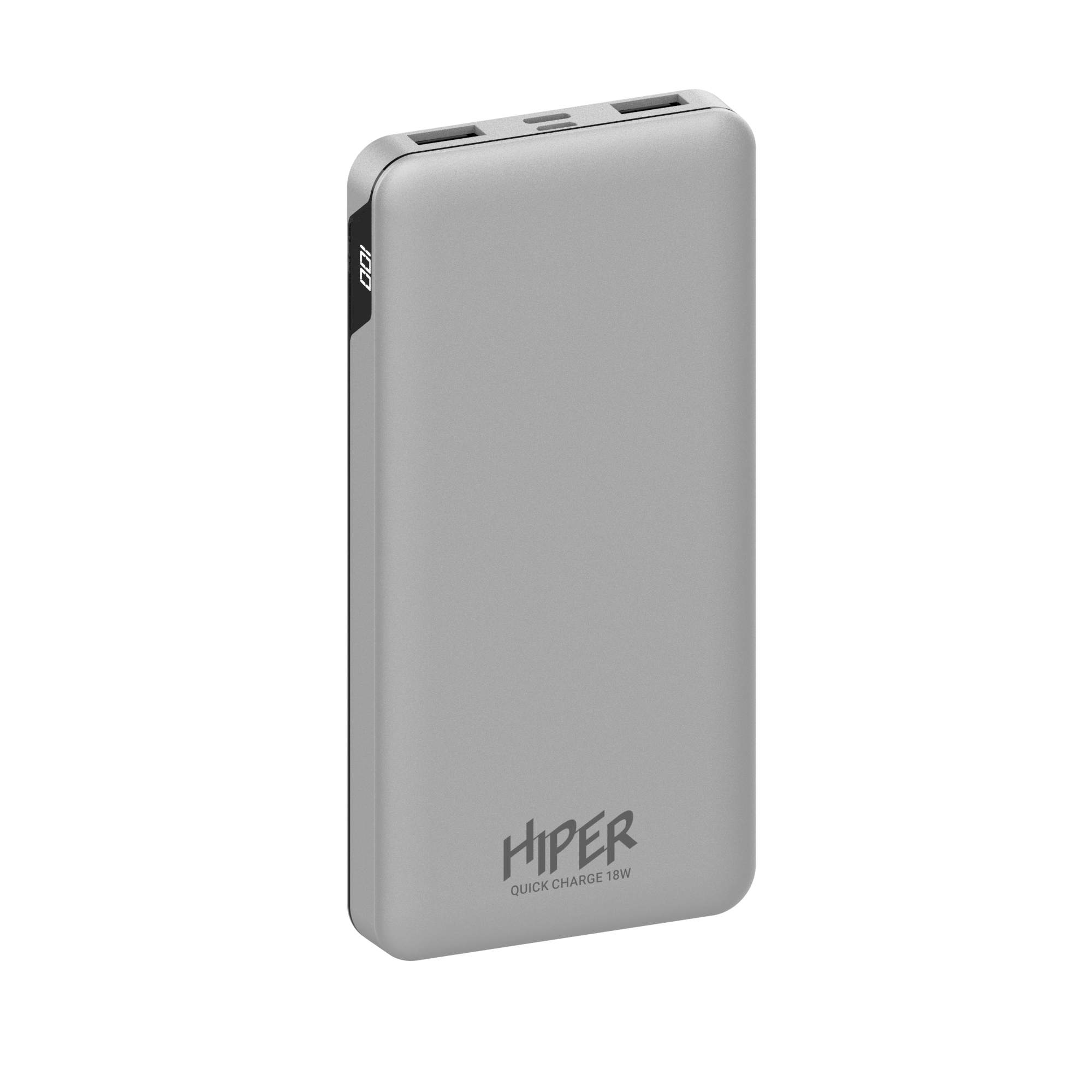 

Портативный аккумулятор (Powerbank) Hiper MFX 10000, 10000mAh, 2xUSB, 3A, Type-C, QC, PD, серебристый (MFX 10000 SILVER), MFX 10000
