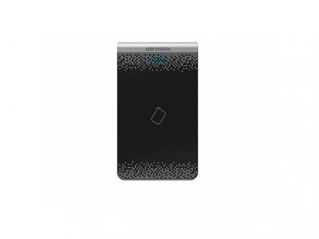 

Считыватель карт Hikvision, настольный, USB 2.0, черный/серебристый (DS-K1F100-D8E)