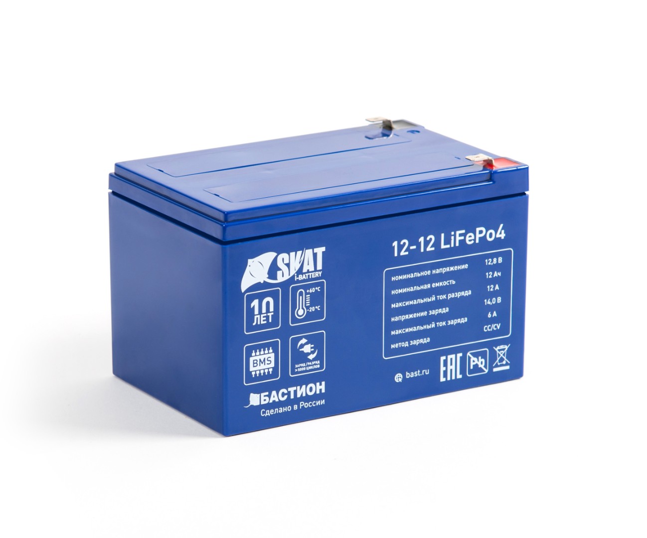 Аккумуляторная батарея для ИБП Бастион Skat i-Battery 12-12 LiFePo4, 12.8V,  12Ah, 1074361 купить по цене 28740 руб в Новосибирске в интернет-магазине  e2e4