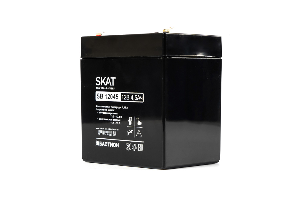 4.5 ач. Бастион Skat SB 12045. АКБ 12045. Аккумулятор Скат Skat SB 12045. SF 12045 аккумулятор герметичный свинцово-кислотный 4.5 Ач 12 в.