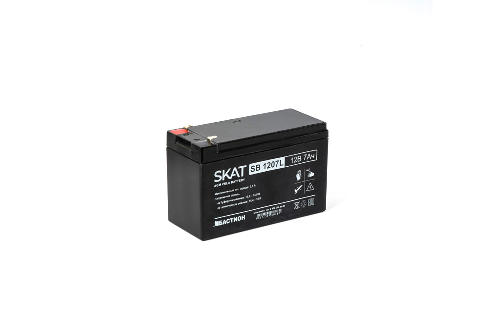 

Аккумуляторная батарея для ОПС Бастион Skat SB 1207L, 12V, 7Ah (2534), Черный, SB 1207L