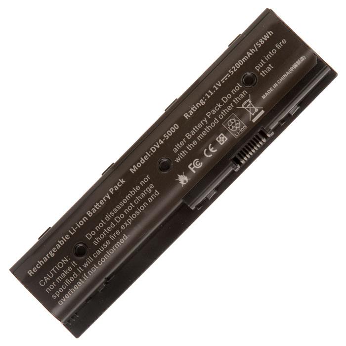 Аккумуляторная батарея HSTNN-LB3P для HP Pavilion dv4-5000, 11.1V, 5200mAh, черный