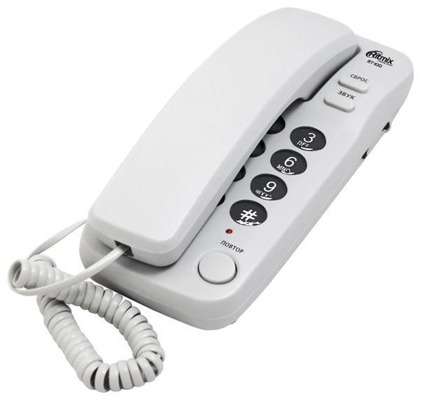 

Проводной телефон Ritmix RT-100 серый, RT-100