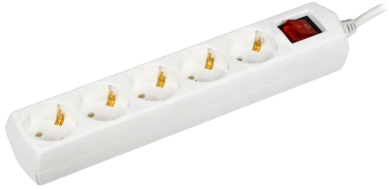 

Удлинитель IEK Generica У05В , 5-розеток, 5м, белый (WYP10-10-05-05-ZK-G), У05В