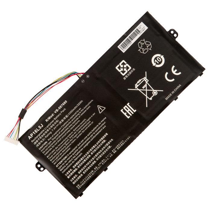

Аккумуляторная батарея AP16L5J для Acer Swift 5 SF514-52T, SF514-53T, SF514-52T-511E, SF514-52T-56Q4, SF514-52T-5847, SF514-52T-83U3, SF514-52T-86W1, Spin 1 SP111-32N, 7.4V, 4300mAh, черный, AP16L5J