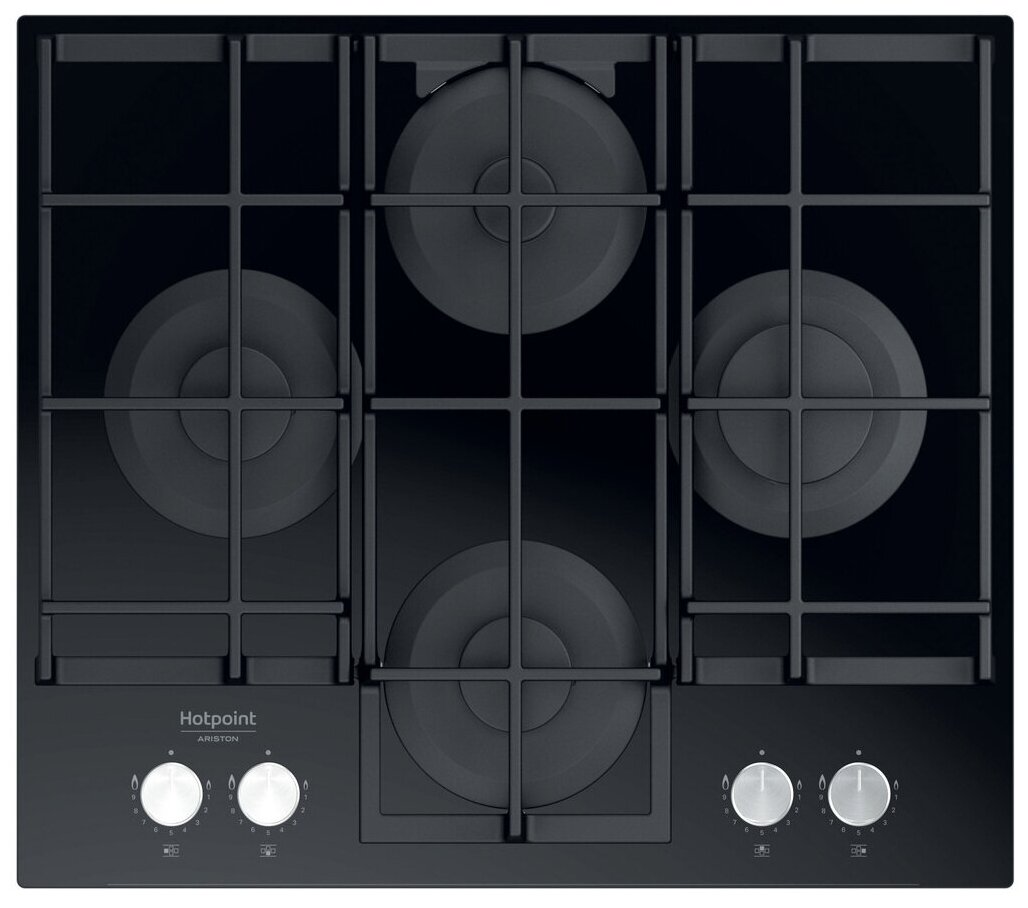 

Газовая варочная панель HOTPOINT-ARISTON HAGS 61F/BK 4 конфорки, черный (HAGS 61F/BK), Черная, HAGS 61F/BK