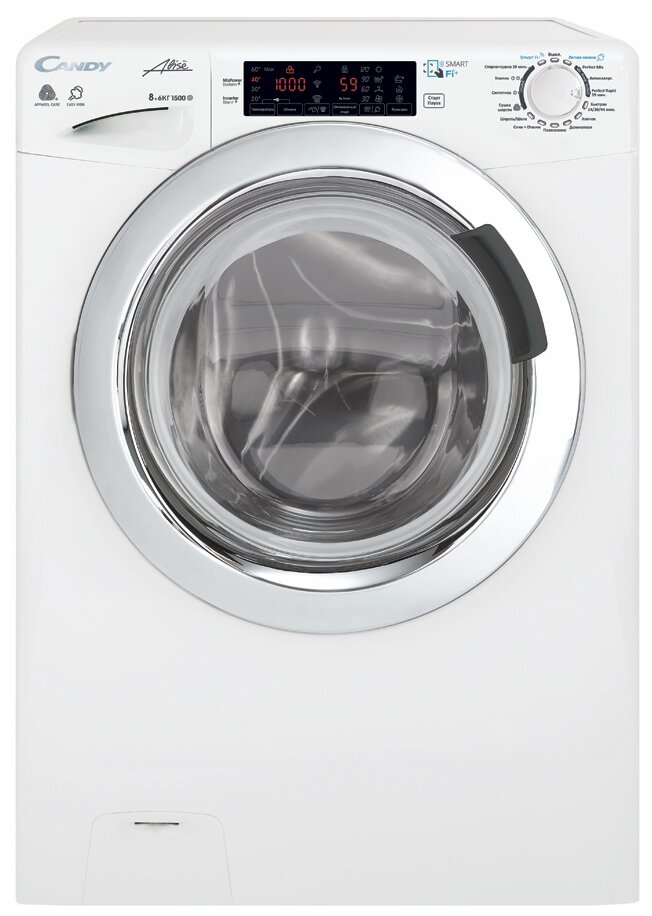 

Стиральная машина Candy GrandÒ Vita Smart 586TWHC/5-07, 8кг, 1500 об/мин, белый (31008693), GVFW 586TWHC