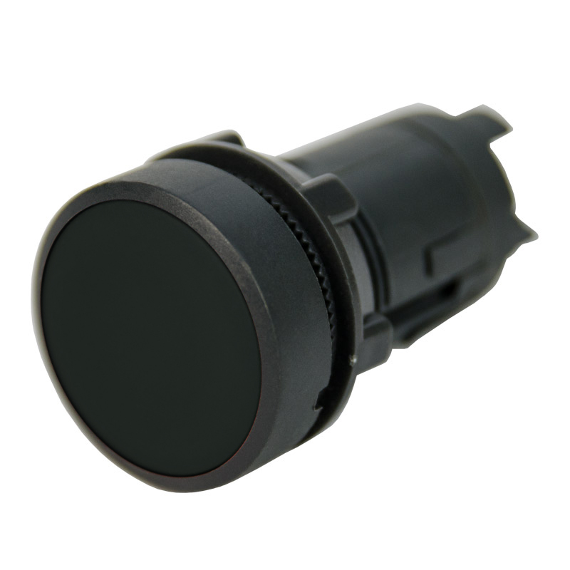 Кнопка плоская без фиксации 22 мм, 1NO 1NC, черный, ЭНЕРГИЯ XB7-EA25 (Е0901-0021)