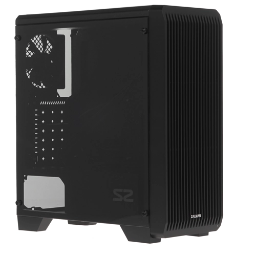 Корпус Zalman S2, Midi-Tower, без БП, черный