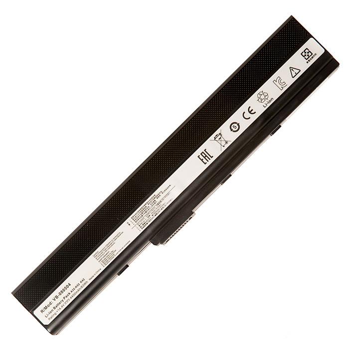 

Аккумуляторная батарея A32-K52 для Asus A40, A42, A62, A50, A52, B53, K42, K52, K62, N82, P42, P52, P62, P82, PR067, PR08C, Pro5IJ, Pro5, Pro8, X42, X5I, X52, X67, 14.4V, 4400mAh, черный, A32-K52