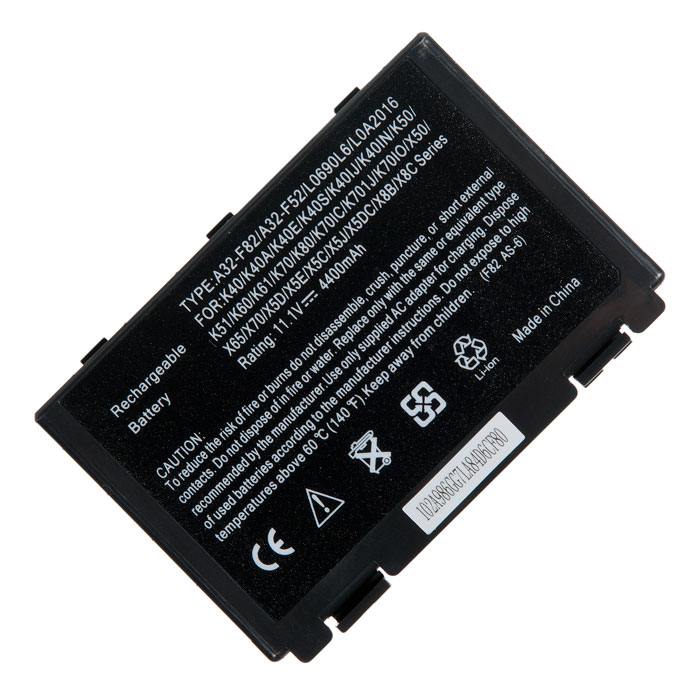 

Аккумуляторная батарея A32-F82 для Asus K40, K50, K70, F82, X5, 11.1V, 4400mAh, черный, A32-F82
