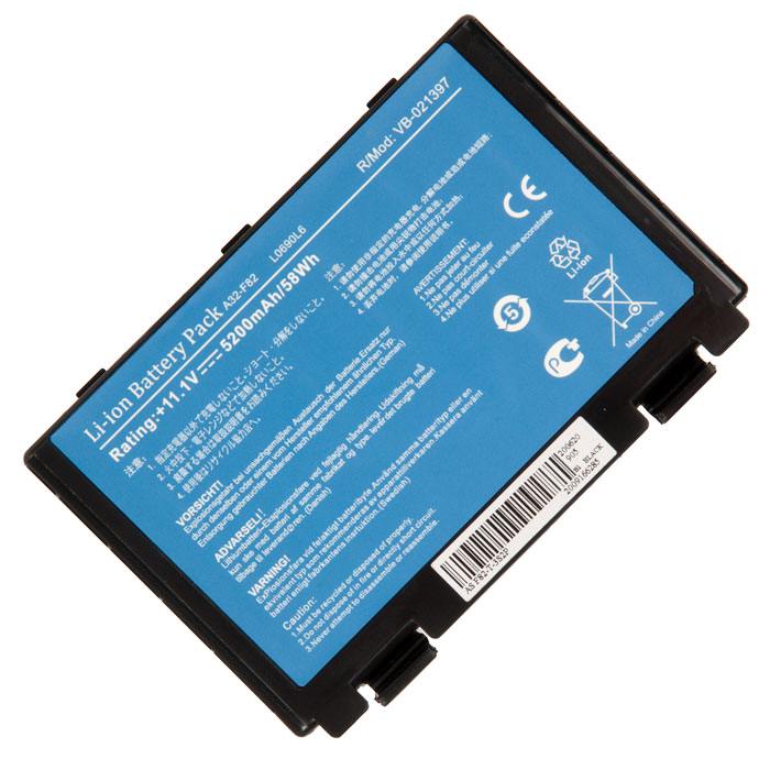 

Аккумуляторная батарея A32-F82 для Asus K40, K50, K70, F82, X5, 11.1V, 5200mAh, черный, A32-F82