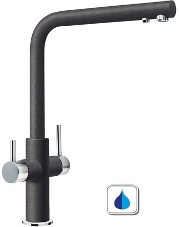 

Смеситель для кухни Franke Neptune Clear Water (115.0370.694), Оникс