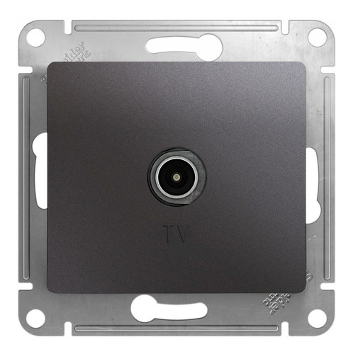 

Розетка TV Schneider Electric Glossa, графит, механизм без рамки (GSL001392)