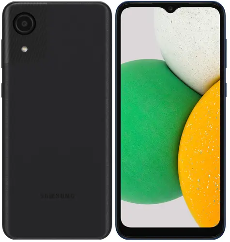 

Смартфон Samsung Galaxy A03 Core, 6.5" 720x1600 TN, Unisoc SC9863A, 2Gb RAM, 32Gb, 3G/4G, Wi-Fi, BT, Cam, 2-Sim, 5000mAh, Micro-USB, Android 11 Go, черный (SM-A032FZKDSKZ), Galaxy A03 Core