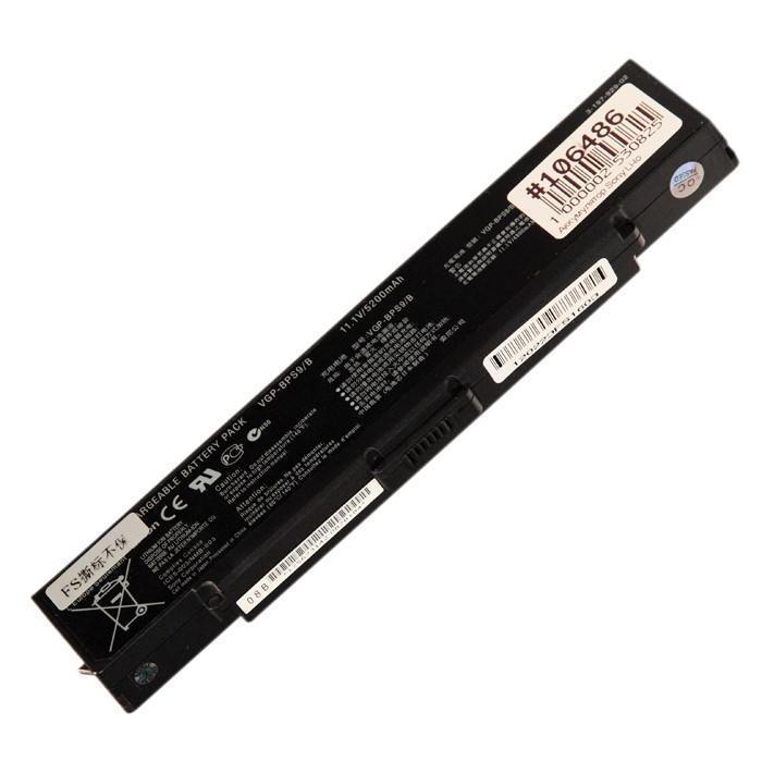 

Аккумуляторная батарея VGP-BPS9 для Sony VGN-CR, AR, NR, 11.1V, 5200mAh, черный, VGP-BPS9