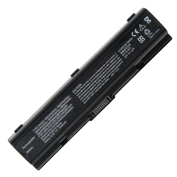 

Аккумуляторная батарея PA3534 для Toshiba Satellite A200, A210, A300, A305, A350, A355, A500, L300, L305, L500, L505, L550, L555, M200, Satellite Pro A200, A210, A300, L300, L450, L550, 10.8V, 5200mAh, черный, PA3534