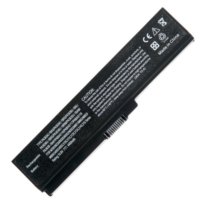 

Аккумуляторная батарея PA3634U-1BAS для Toshiba Satellite L750, A660, A665, C640, C650, C660, C670, L630, L650, L670, L675, L730, L755, L770, L775, U400, U500, Satellite Pro C650, C650D, C660, C660D, L630, L650, L670, 10.8V, 5200mAh, черный, PA3634U-1BAS