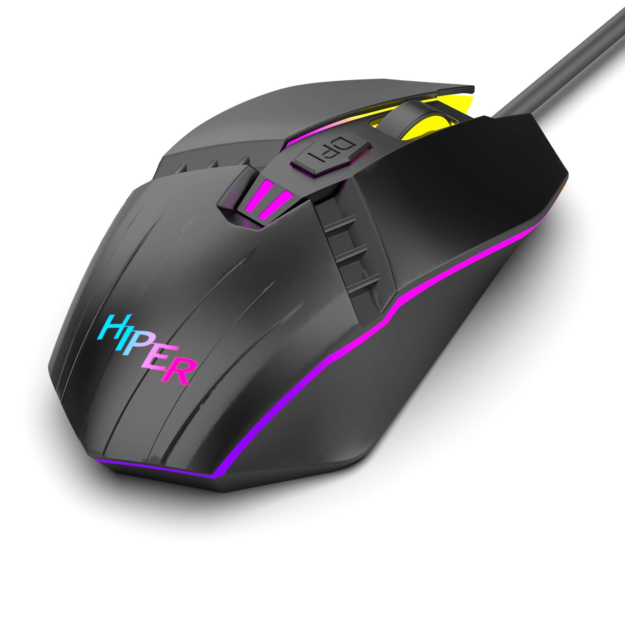 

Мышь проводная Hiper MX-R100 Falcon, 3600dpi, оптическая светодиодная, USB, черный (MX-R100), MX-R100 Falcon
