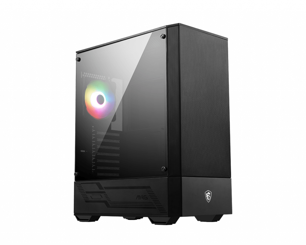 

Корпус MSI MAG FORGE 111R, ATX, Midi-Tower, 2xUSB 3.2, RGB подсветка, черный, без БП (306-7G16X21-809), MAG FORGE 111R
