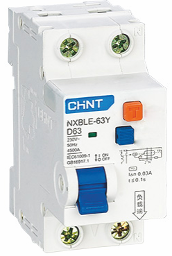 

Выключатель автоматический CHINT NXBLE-63Y 1P+N 40А C 4.5кА (105546), NXBLE-63Y