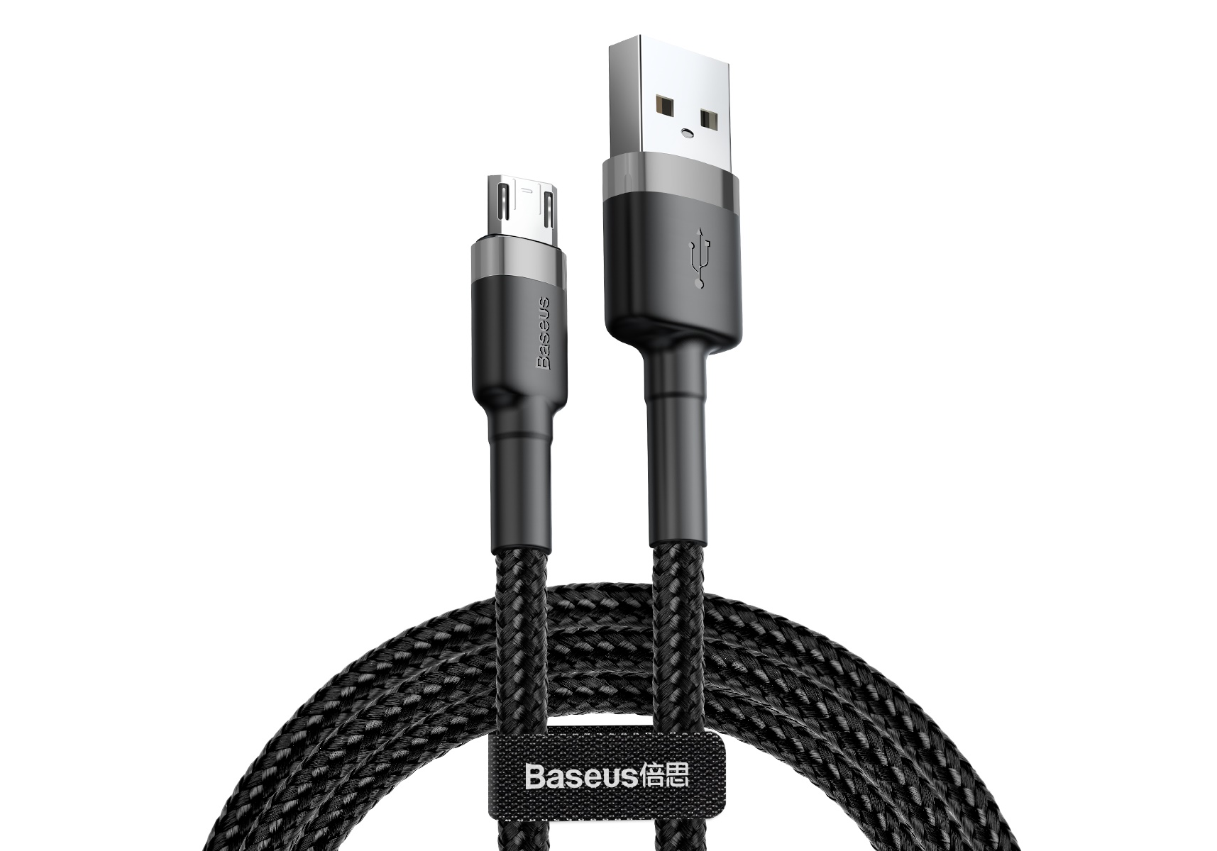 

Кабель Micro USB-USB, 2.4A, 1м, черный Baseus (CAMKLF-BG1)