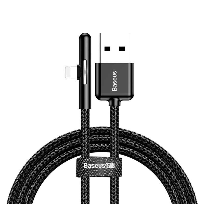 

Кабель Lightning 8-pin-USB, 2.4A, 1м, черный Baseus Mobile Game (CAL7C-A01)