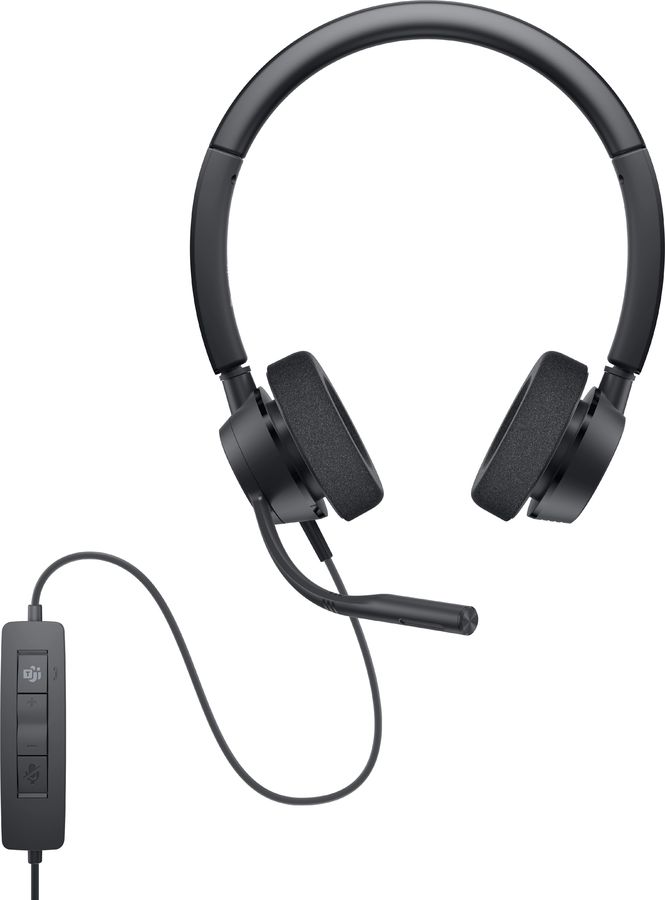 

Гарнитура DELL Headset Pro WH3022, USB, черный (520-AATL), Headset Pro WH3022