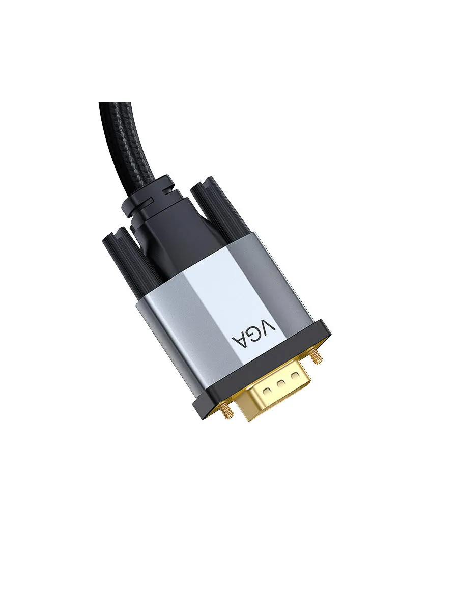 

Кабель VGA(15M)-VGA(15M), экранированный, 1м, темно-серый Baseus Enjoyment series (CAKSX-T0G), 0