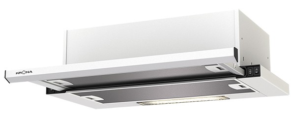 Вытяжка встраиваемая KRONA Kamilla 600 slim, белый