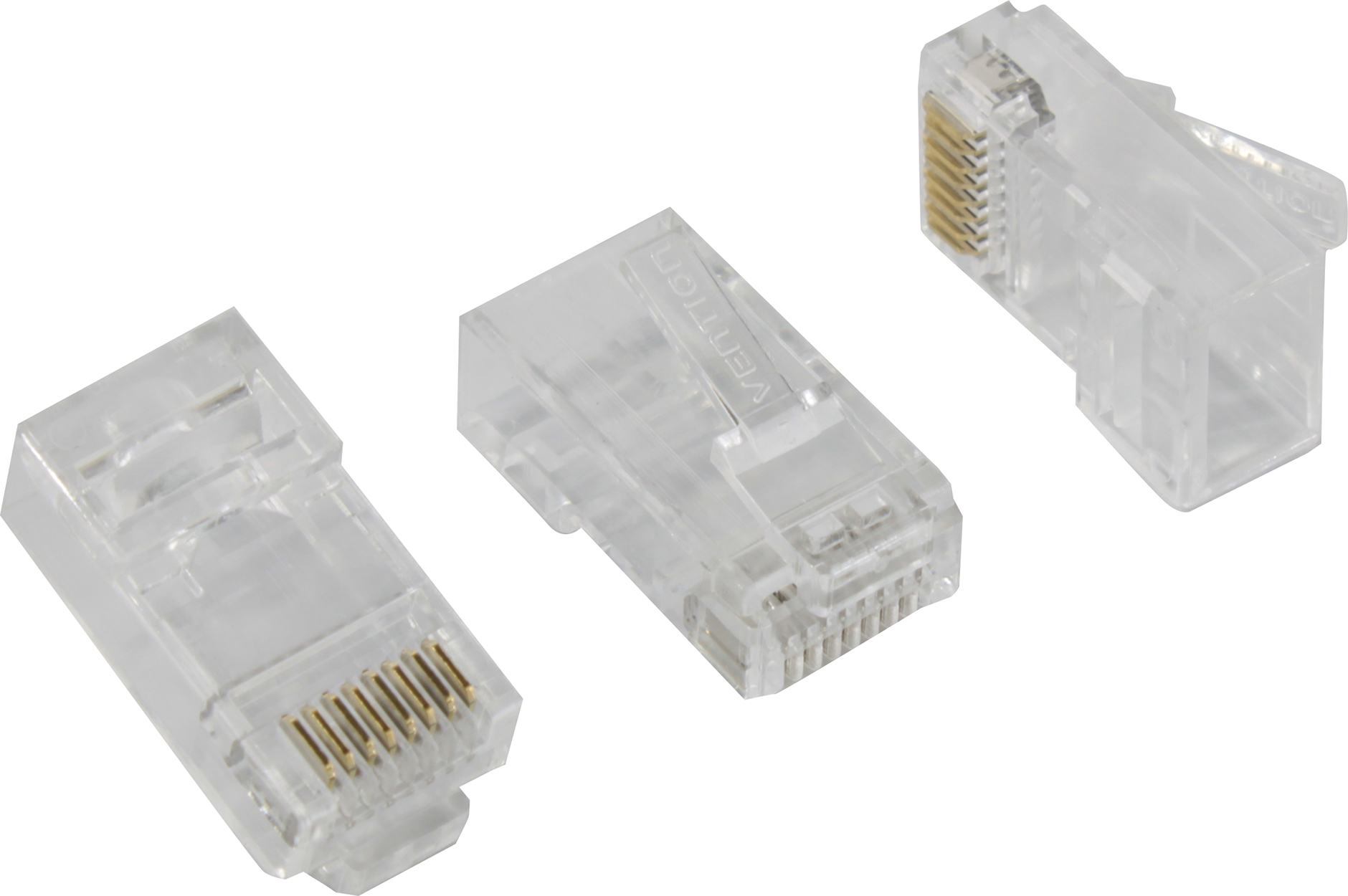 Коннектор RJ-45 8P8C категория 6a, 50шт., Vention (IDGR0-50)