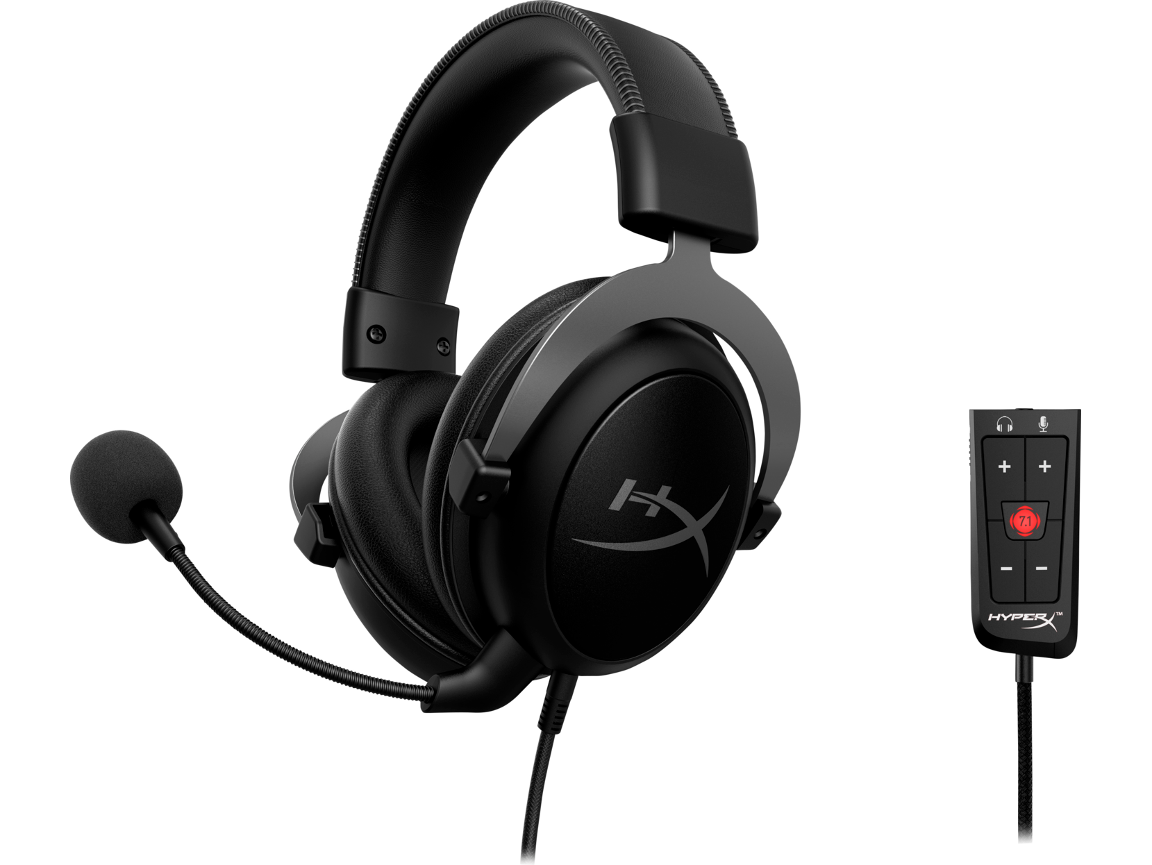 

Проводная гарнитура HyperX Cloud II, Jack 3.5mm/USB, черный (4P5L9AA), Cloud II