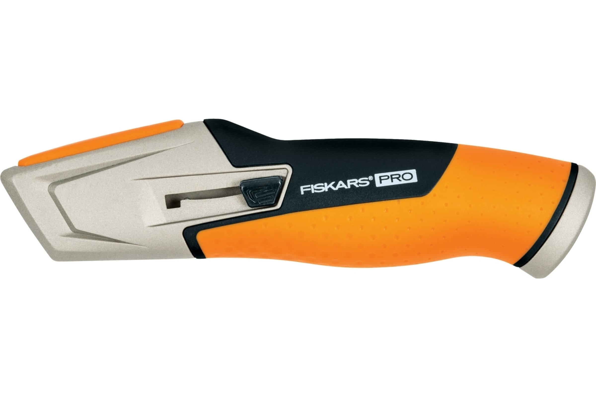 Нож монтажный, лезвие: 19мм / фиксированное / трапециевидное, Fiskars Pro CarbonMax (1027223)