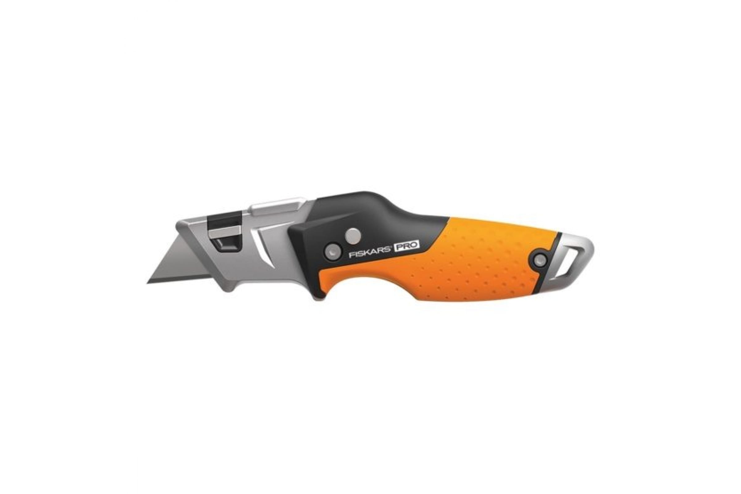 Нож монтажный, лезвие: 19мм / фиксированное / трапециевидное, Fiskars Pro CarbonMax (1027224)