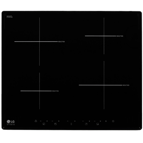 

Индукционная варочная панель LG HU641PH, 4 конфорки, черный (HU641PH), Черная, HU641PH